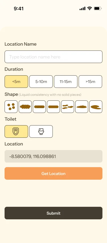 Add log form